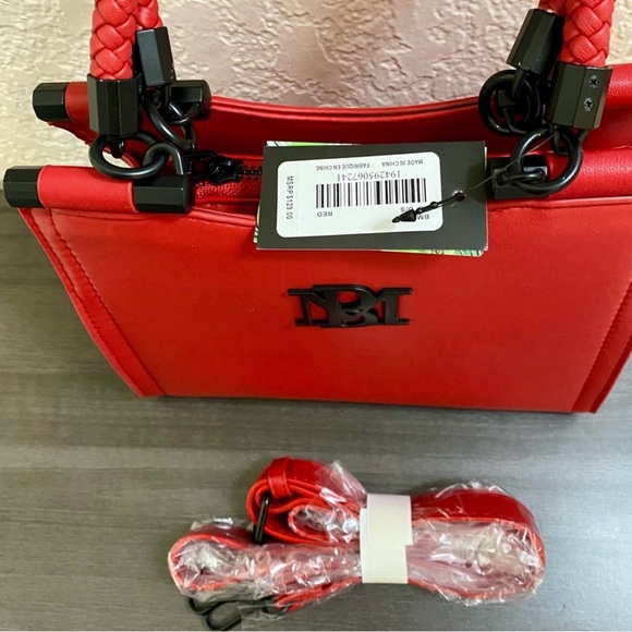 Badgley Mischa Handbag Red & Black - Picture 4 of 4
